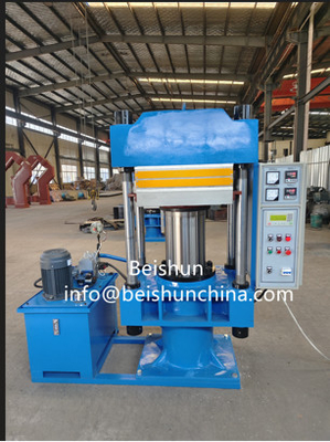 شراء حجم الصفيحة الساخنة الصغر أربعة أعمدة مطاط مسطح طلاء 500 * 500mm الضغط 80 طن online manufacture