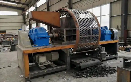 شراء 35kw*2 مطحنة النفايات للسيارات محطم الإطارات الداخلية حجم الإطارات أقل من 1200mm online manufacture