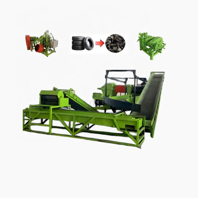 شراء نظام إعادة تدوير الإطارات بتحكم PLC منخفض التكلفة إنتاج 500-2500kg / h online manufacture