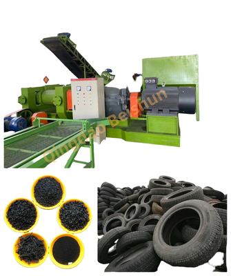 شراء آلة إعادة تدوير نفايات الإطارات الأوتوماتيكية آلة إعادة تدوير المطاط SGS online manufacture