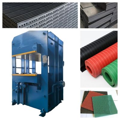 شراء Semi-automatic Rubber Frame Vulcanizing Machine with 500-ton Clamping Force for Rubber Anti-slip Mats and Shock-absorbing Mat Manufacturing online manufacture