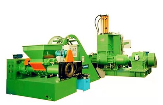 سعر جيد خط إنتاج حبيبات المطاط EPDM مع قطر المسمار 120mm ، التحكم في PLC ، والتسخين الكهربائي لتطويق ملفات المطاط عالية الجودة الانترنت